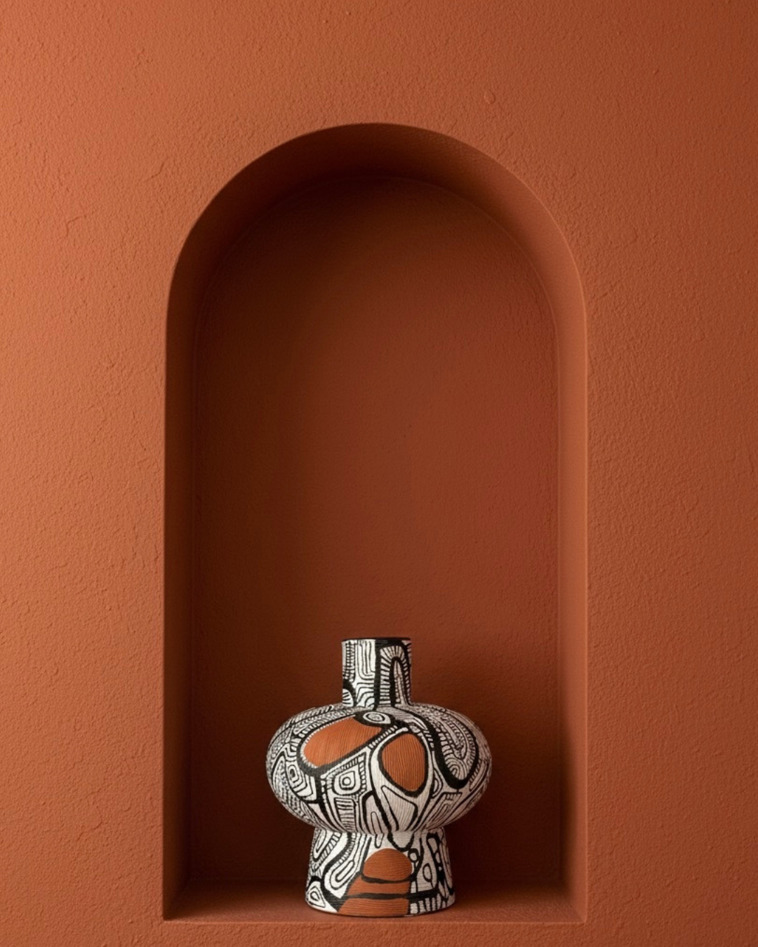 Title: Original Hand painted Vintage Vase
