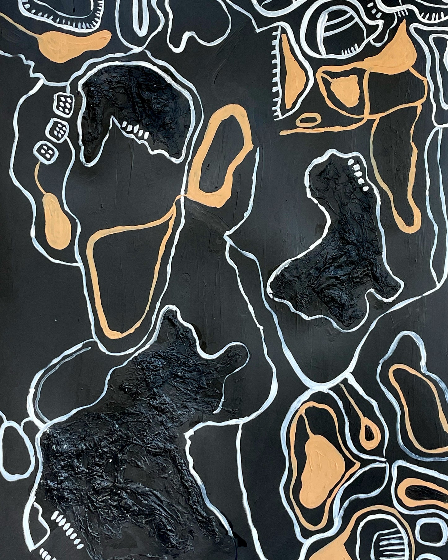 (SOLD) waters- Original Acrylic Painting ( 18 x 24 inches)