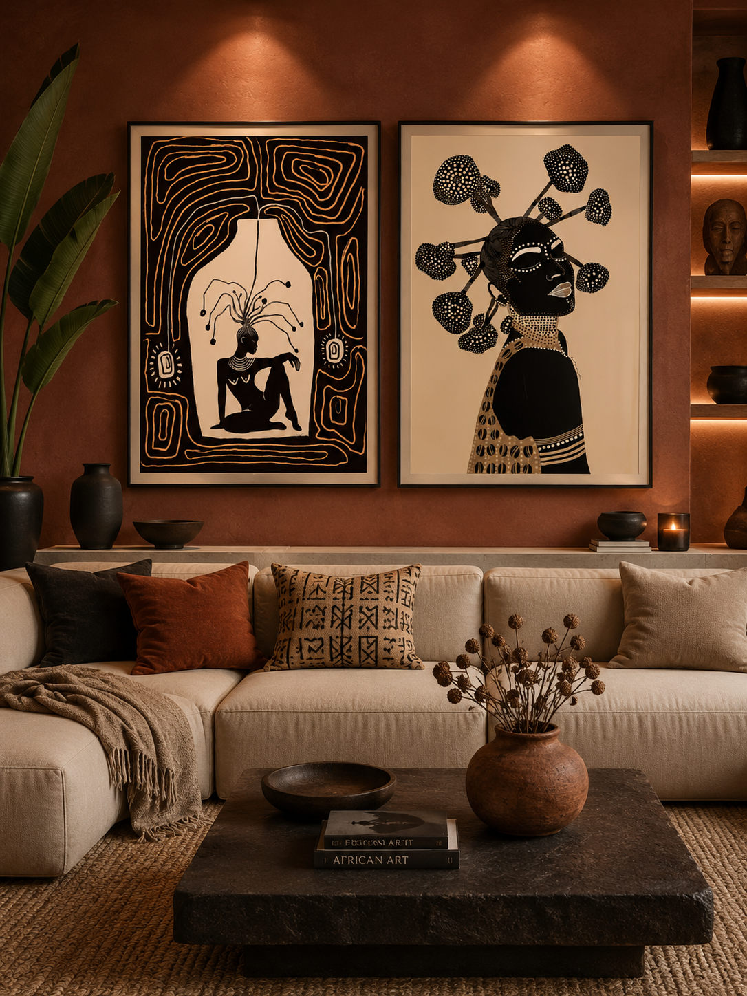 Set of 2 : Fearless Queen & Listening to my self | 24 x 36 inches