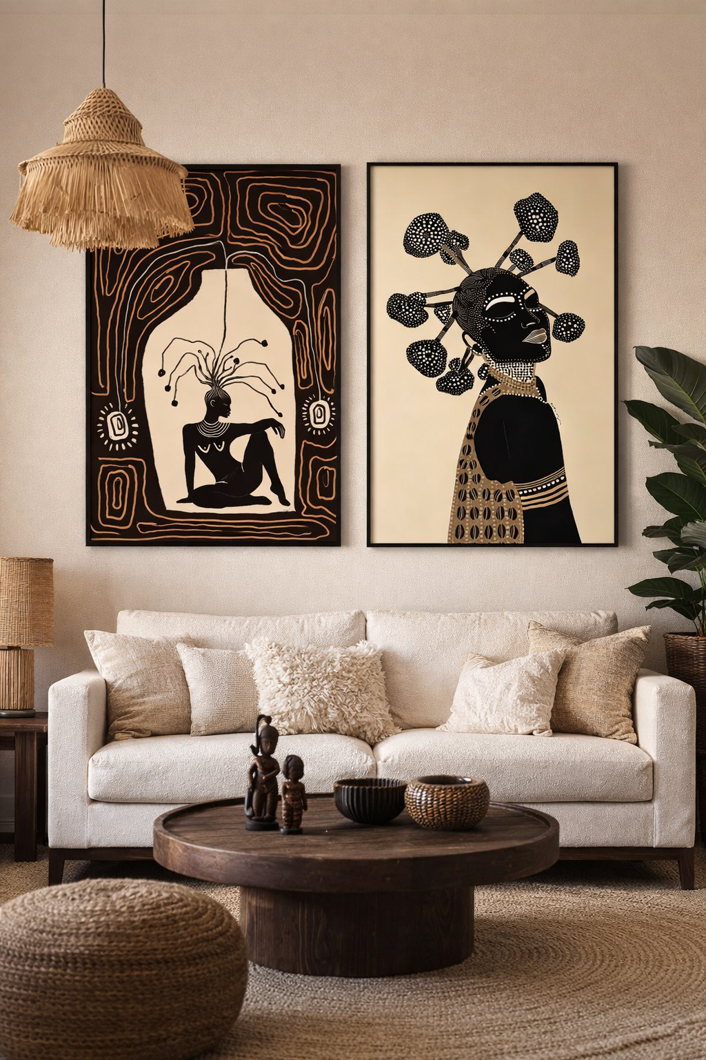 Set of 2 : Fearless Queen & Listening to my self ( statement pieces)