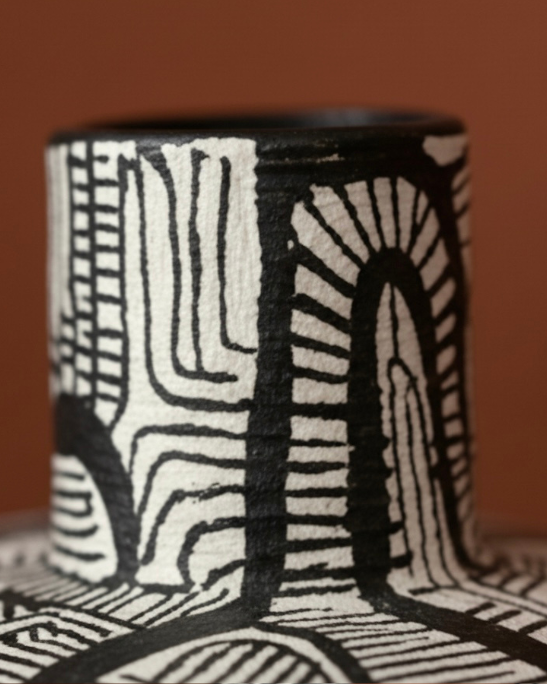 Title: Original Hand painted Vintage Vase