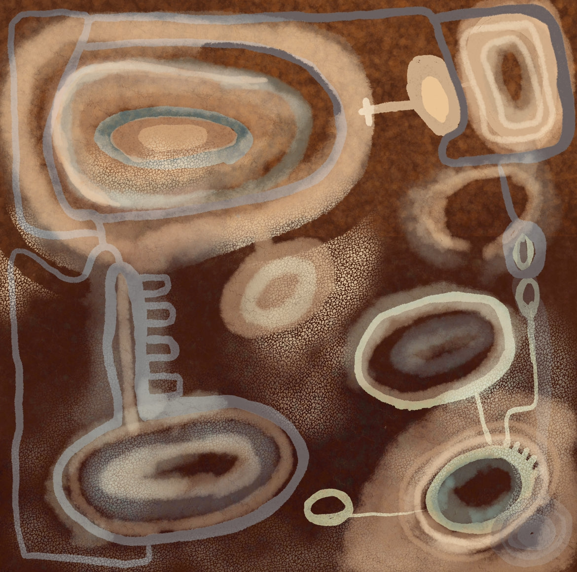 Stillness(24 x24 inches) Signed Art Print