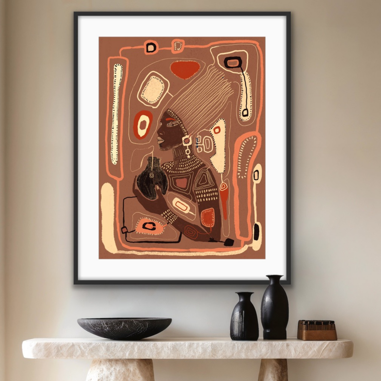Filling Her Cup ( Signed Art Print)
