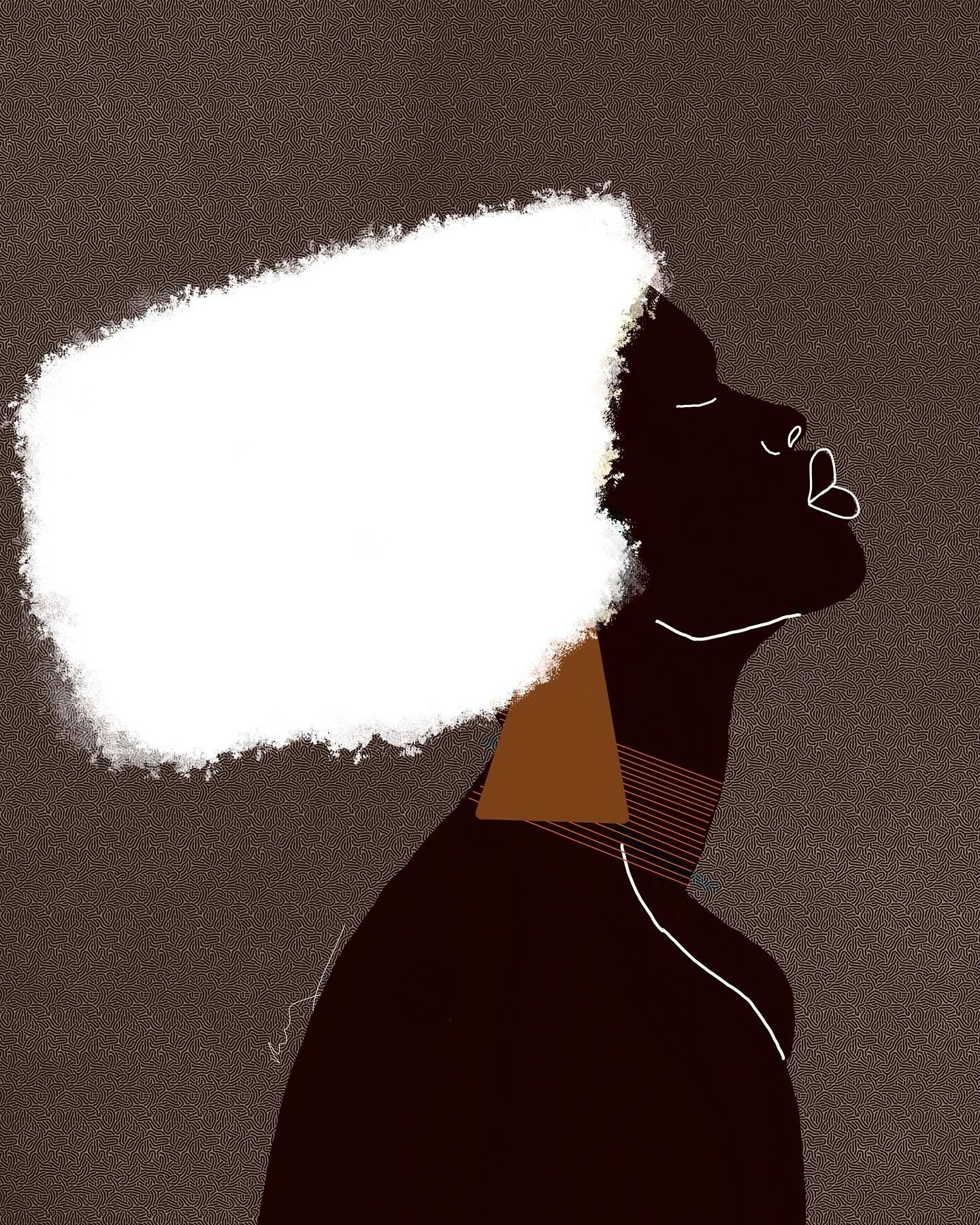 My Afro Crown: Art Print signed by Ruth (Size: 16x 20 inches)