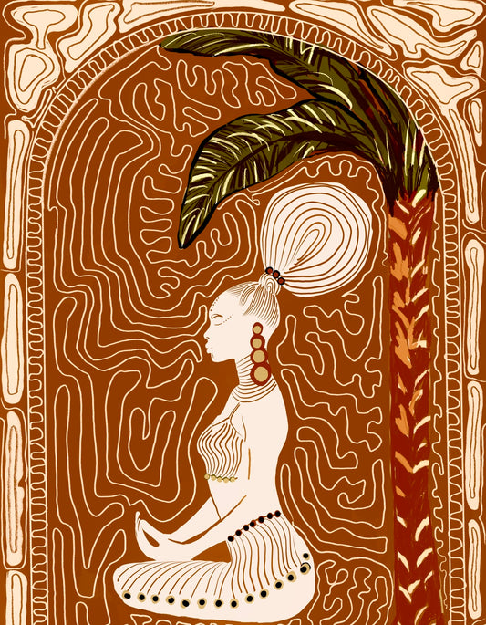 Hey Queen: Art Print signed by Ruth (Size: 16x 20 inches)