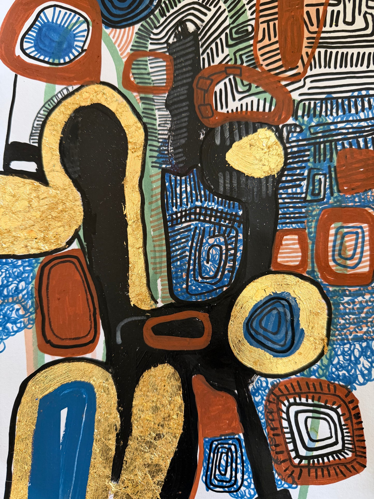 Flow: original acrylic painting ( Framed)