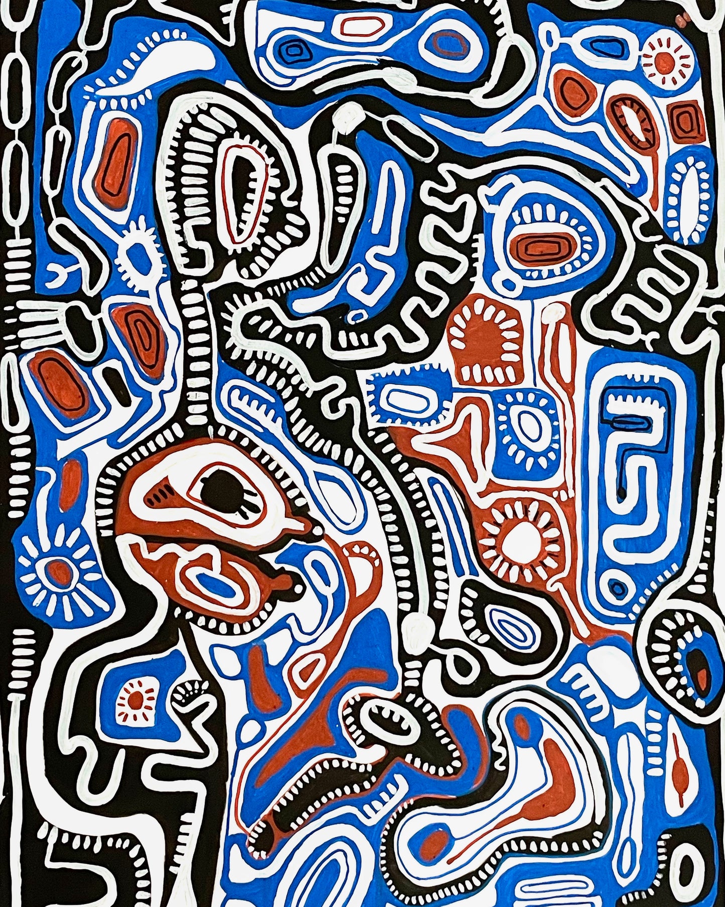 The Art of Connection ( 18 x 24 inches) Signed Original Acrylic painting