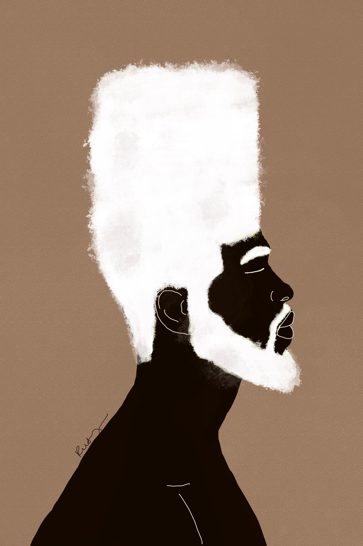 Set of 2 Maarifa & Afro Queen ( 65 x 95 cm) ( Signed Art Print)