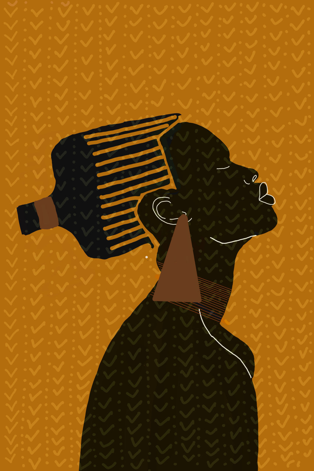 Afro Expression ( Signed Art Print)