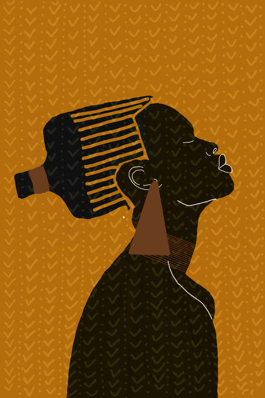 Afro Expression ( Signed Art Print)