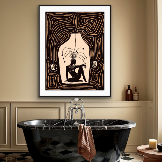 Listening to my self ( Signed Art Print)