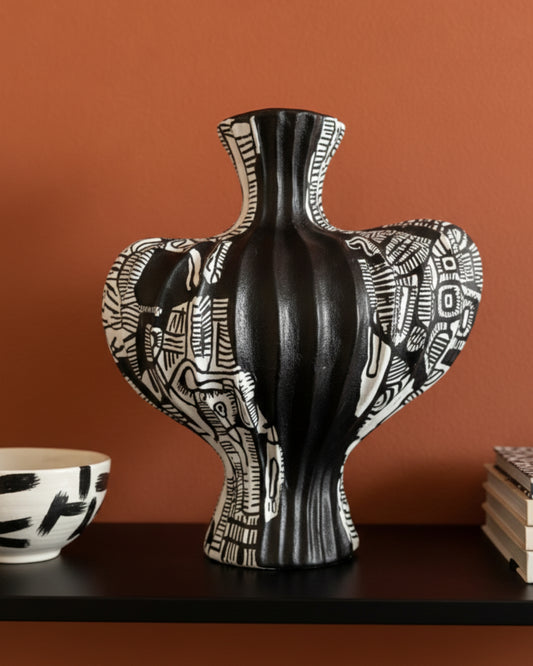 Land of peace ( Original hand painted vase)