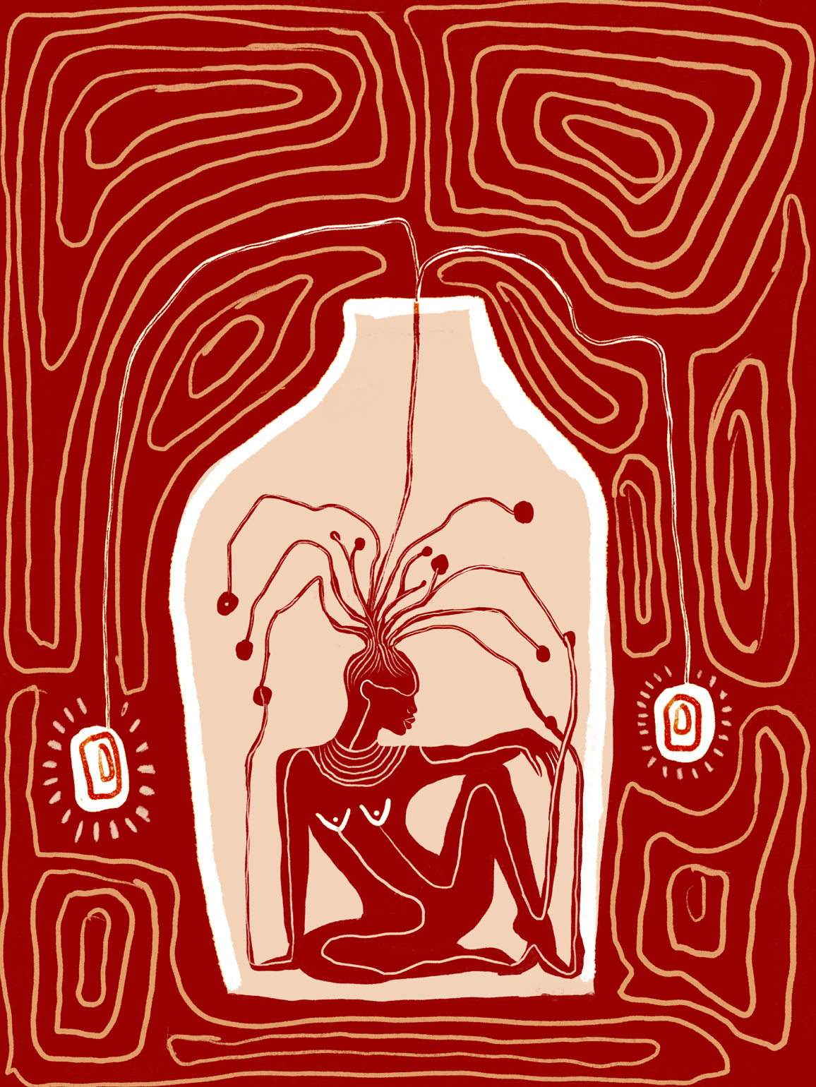 Listening to my self ( Signed Art Print)