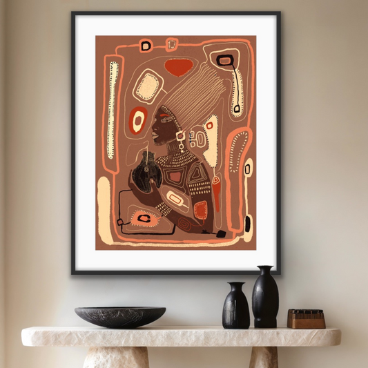 Filling Her Cup ( Signed Art Print)