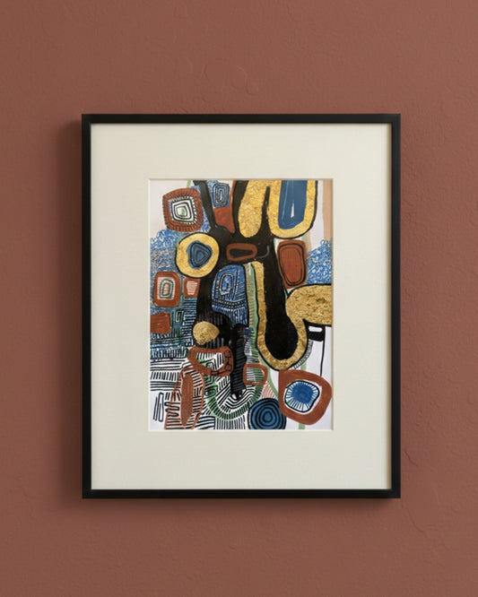 Flow: original acrylic painting ( Framed)