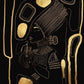 Golden Muse Pair | Hand-Finished Gold Leaf Statement Prints