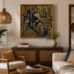 Presence (100 x 100 cm) 40 x 40 inches Hand-Finished Gold Leaf Statement