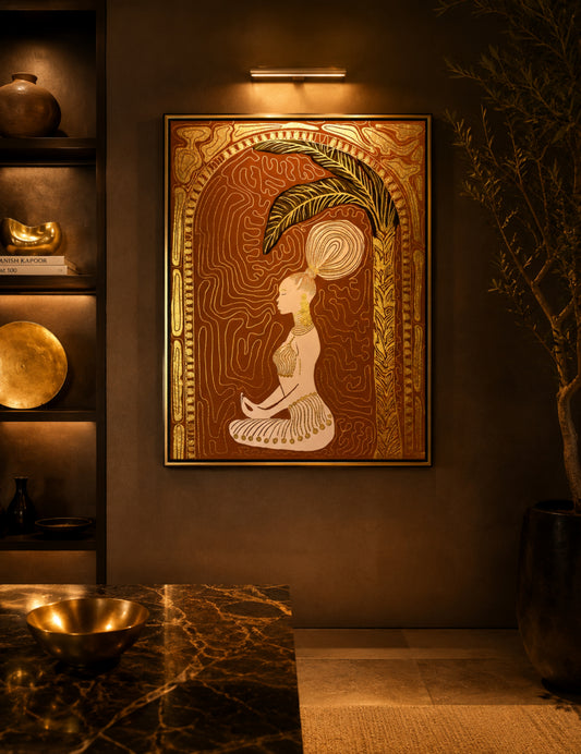 Within her | 100 x 150 cm| 40 x 60 inches ( Gold leaf edition)