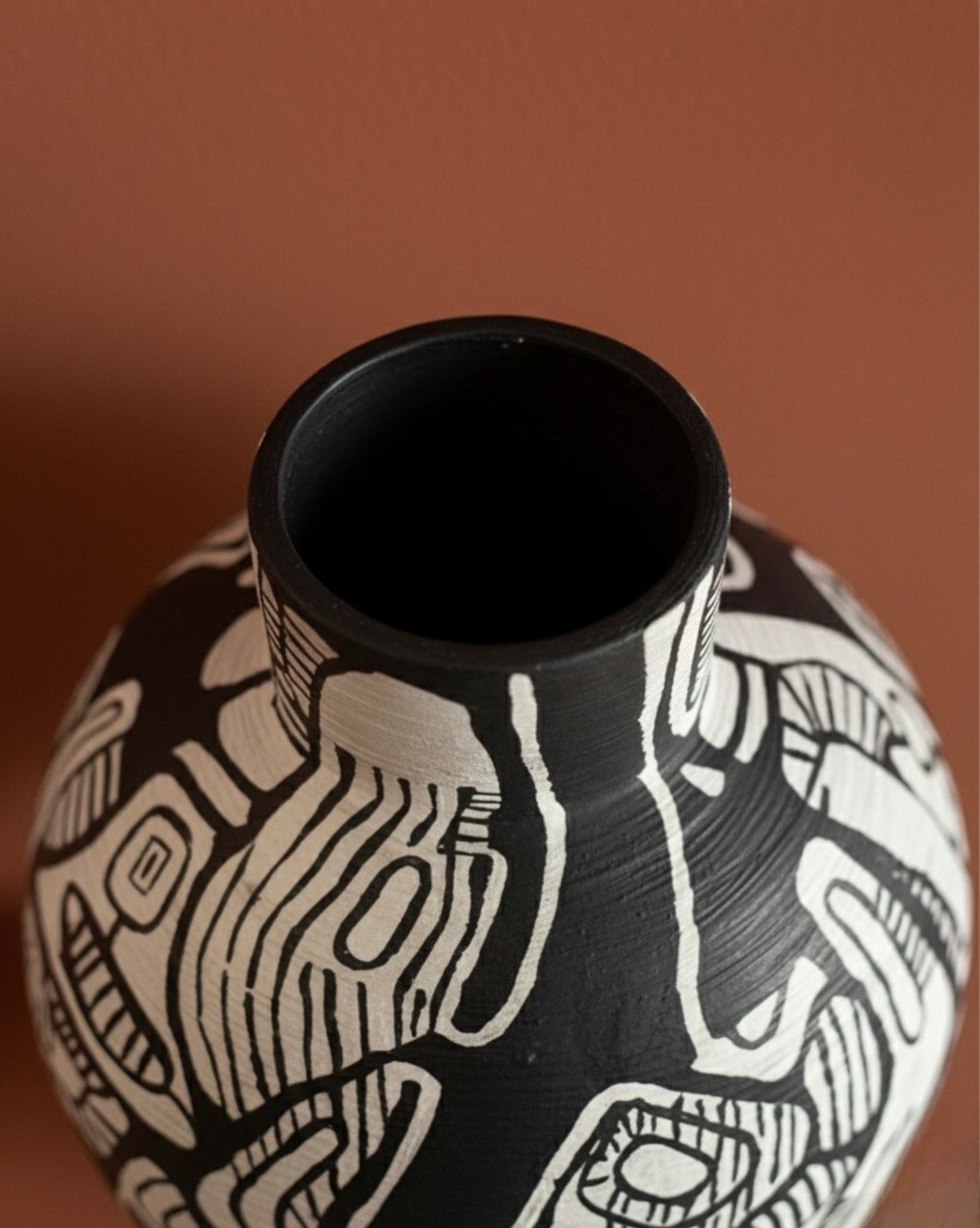 Title: Original Hand painted Vintage Vase