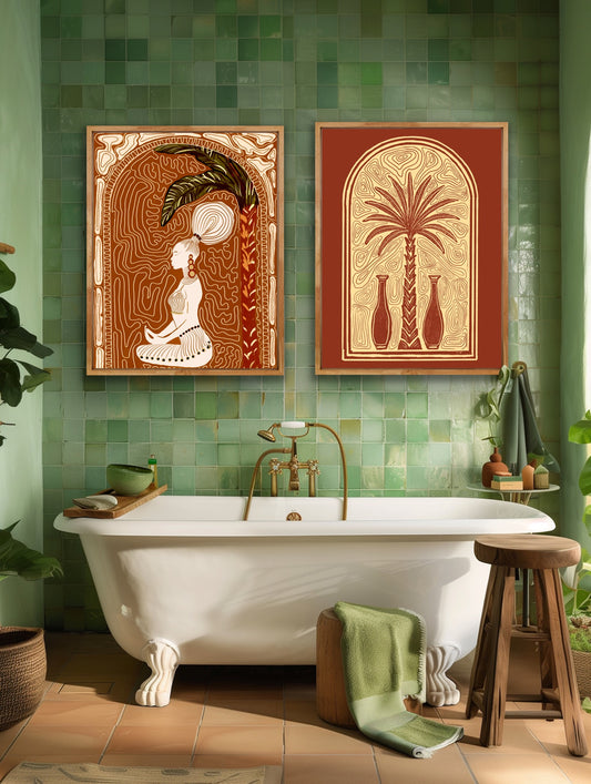Set of 2 (20 x 24 inches ( Signed Art Prints)