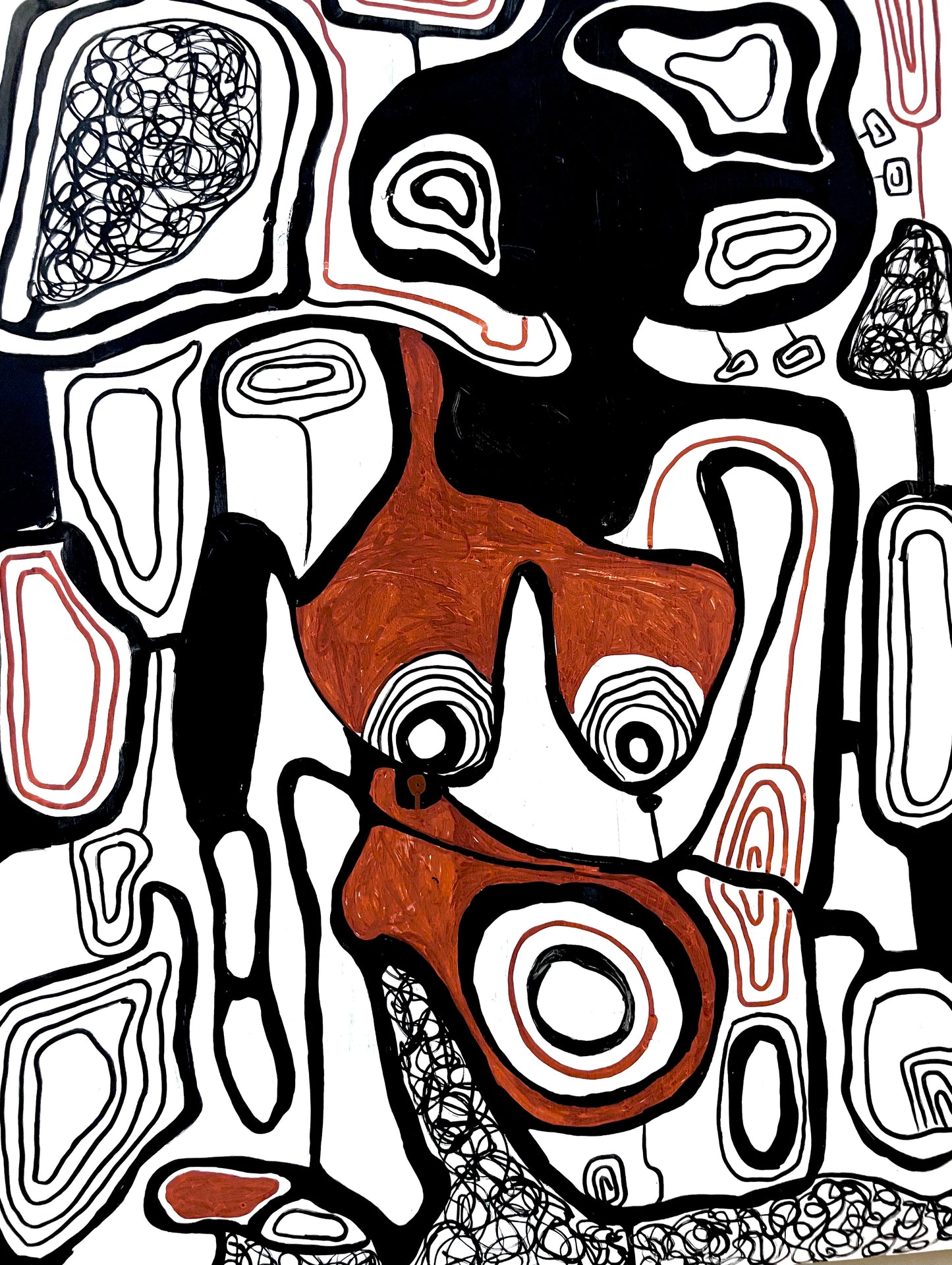 Her womb ( 18 x 24 inches) Original painting
