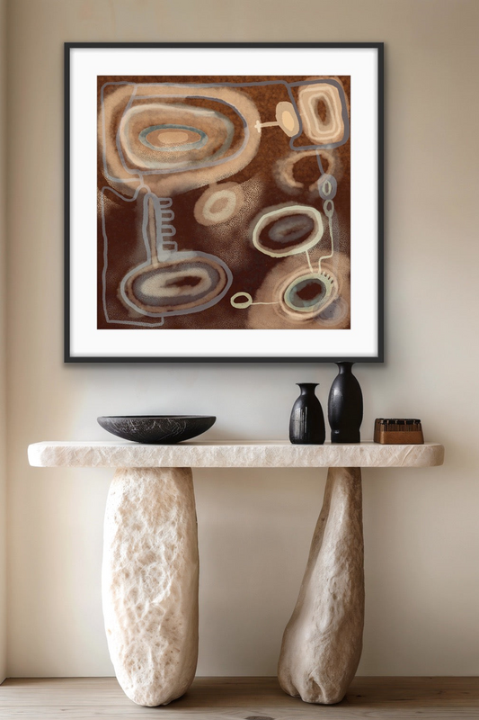 Stillness(24 x24 inches) Signed Art Print